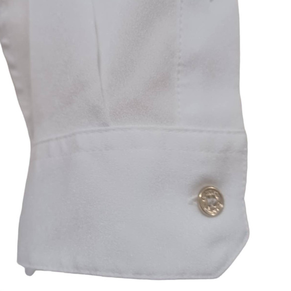 Calvin Klein womens slightly transparent button down shirt Size M - Picture 4 of 5